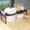 1 retractable frames-Expandable Cabinet Shelf Organizer,Stackable Pantry Shelf Organizer Adjustable Height Countertop Storage Shelf Rack Cupboard Spic