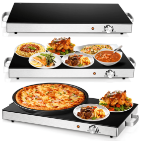 House Kitchenware Electric Warming Tray Trivet Food Warmer (Type: 3 Packs, Color: Black)