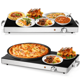 House Kitchenware Electric Warming Tray Trivet Food Warmer (Type: 2 Packs, Color: Black)